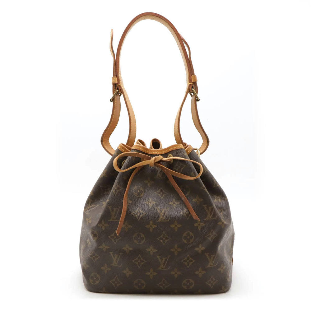 LOUIS VUITTON Monogram Shoulder Bag Hobo Drawstring